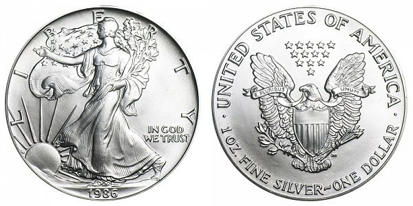 1986 american silver eagle coin