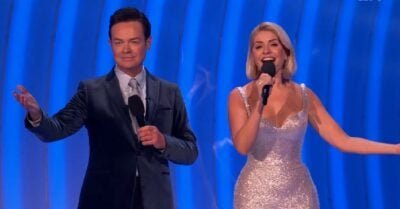 Stephen Mulhern and Holly Willoughby on Dancing On Ice