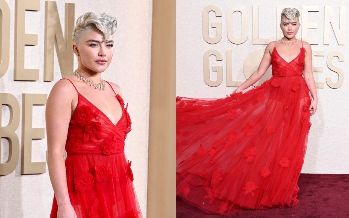 Florence Pugh, 81st Annual Golden Globe Awards, The Beverly Hilton, January 07, 2024, Beverly Hills, California.