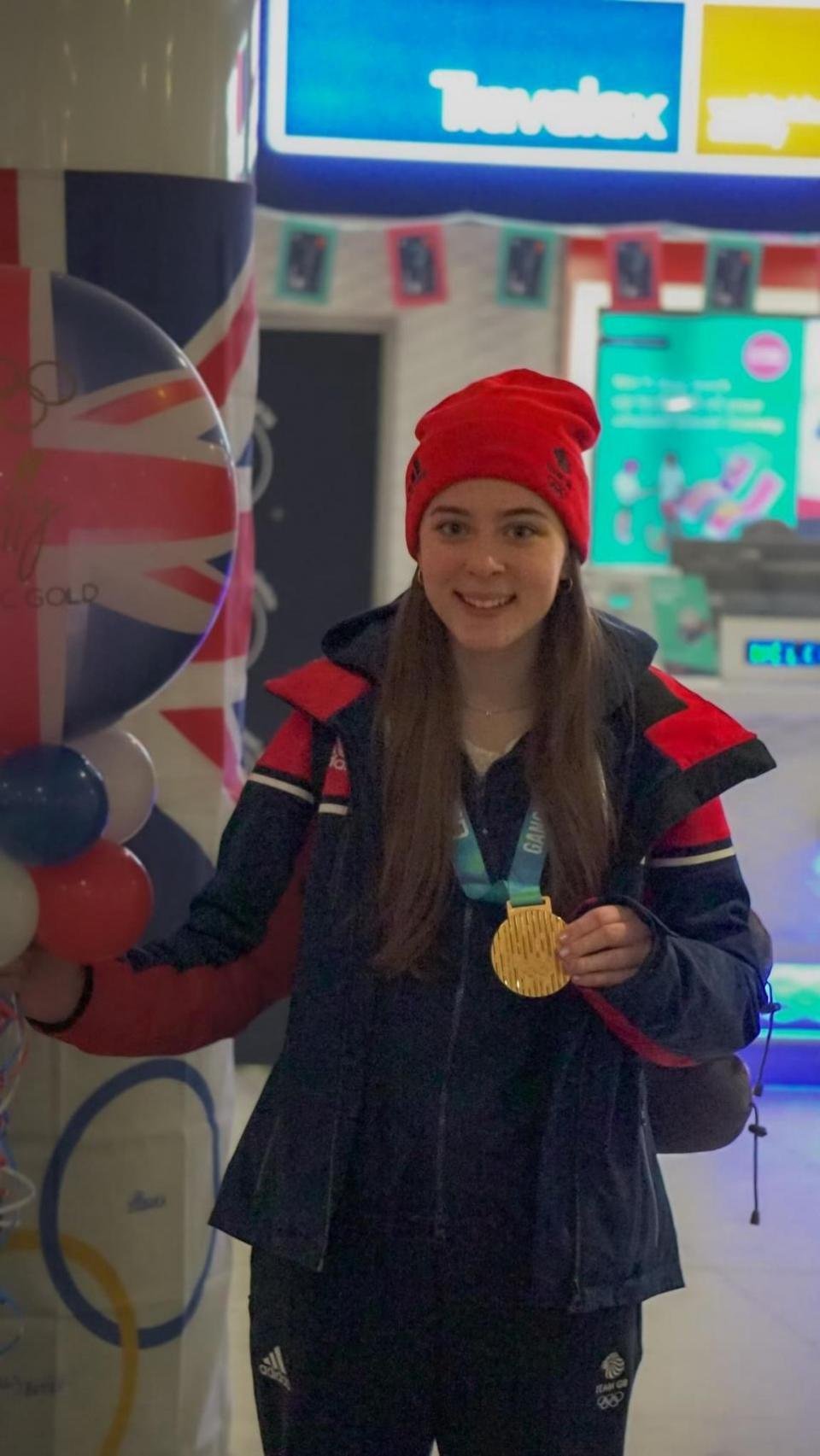 Glasgow Times: Holly with her gold medal