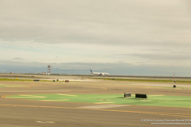 an airplane on the runway