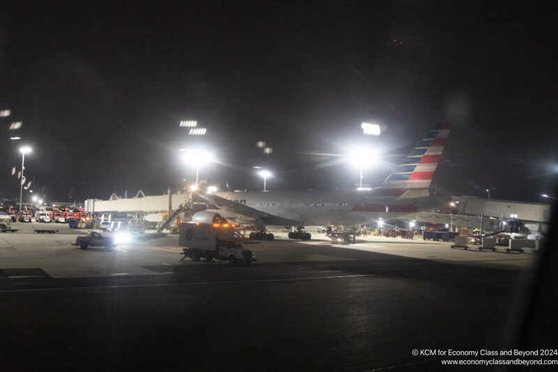 an airplane at an airport