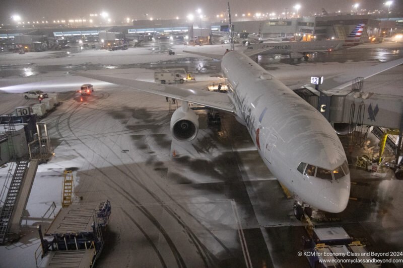 an airplane at an airport