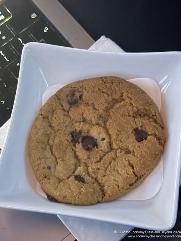 a cookie on a plate