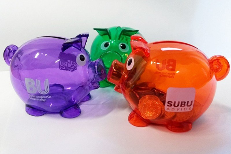 National student money week piggy banks