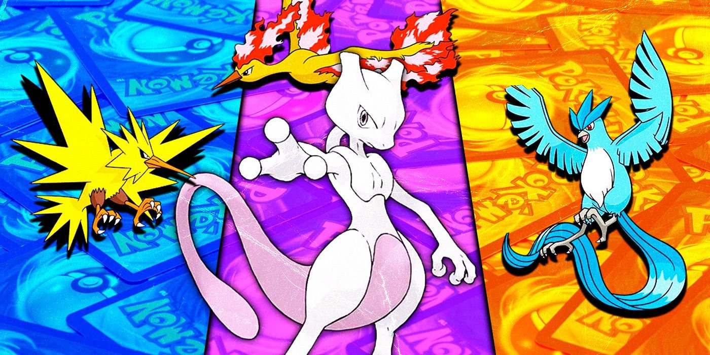 Pokemon Legendary Bird Trio and Mewtwo