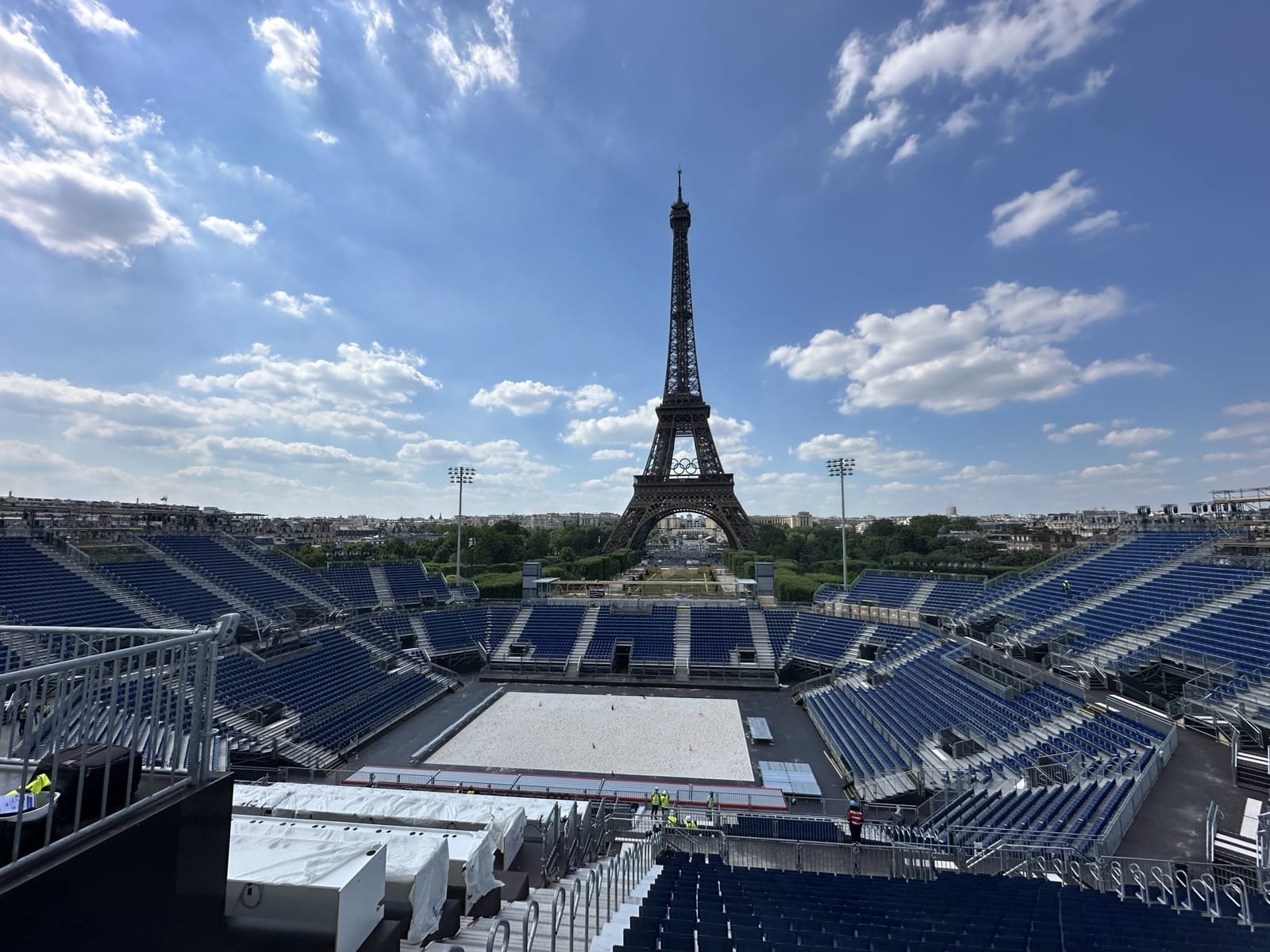 Stadium preparations ahead of the Paris Games (Mohamad Salaheldin Abdelg Alsayed/Anadolu via Getty Images)