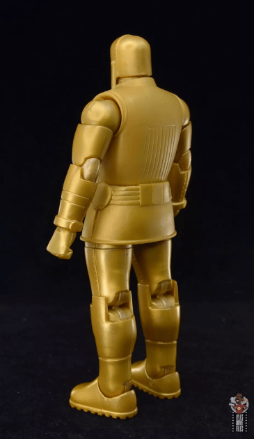 marvel legends iron man model 01-gold review - rear left sie