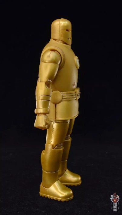 marvel legends iron man model 01-gold review - right side