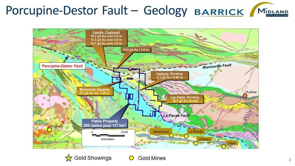 Porcupine-Destor Fault-Geology