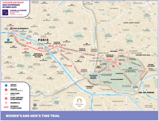 Paris Olympics time trial route