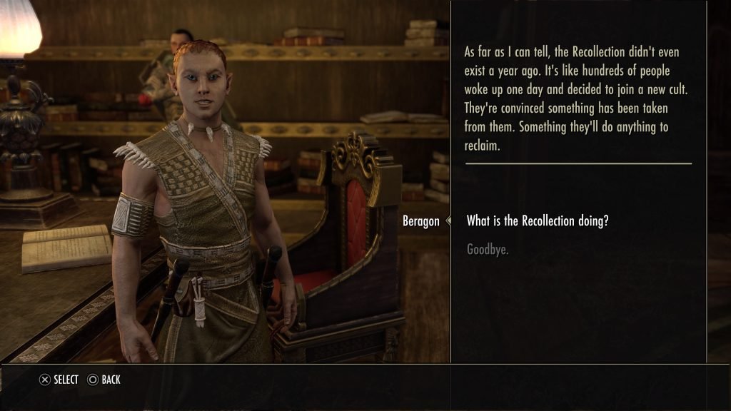 The Elder Scrolls Online: Gold Road Review Picture 1: The Recollection