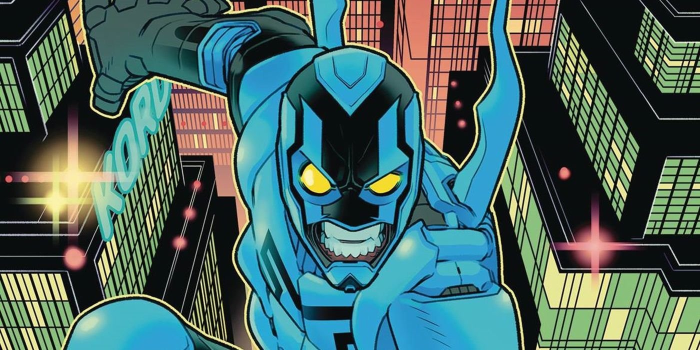 Blue Beetle flies into battle