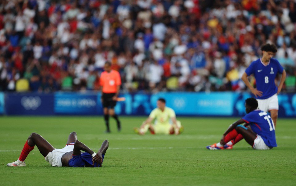 France suffered heartache in the men's Olympic football final