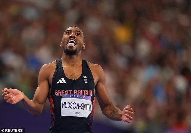 Hudson-Smith let out a roar of frustration moments after crossing the finish line in the 400m