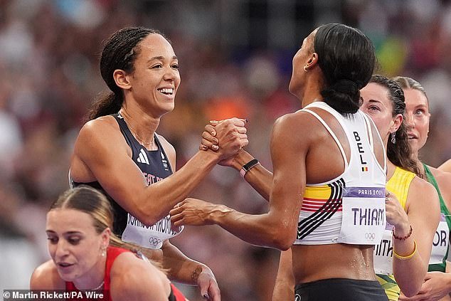 Thiam secured yet another heptathlon gold for Belgium after holding on to lead in the 800m