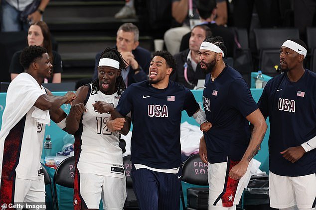 Haliburton spent most of his time on the bench as the USA went on to win gold in Paris