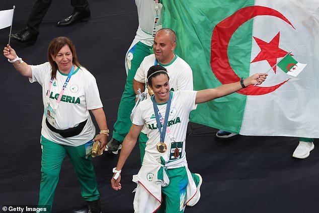 The 25-year-old welterweight is now a national hero and was selected as one of Algeria’s flag bearers for the Olympic closing ceremony in Paris on Sunday.