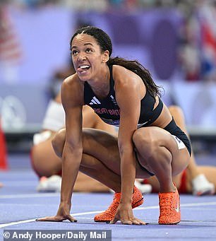 Katharine Johnson-Thompson had led the heptathlon before slipping to second