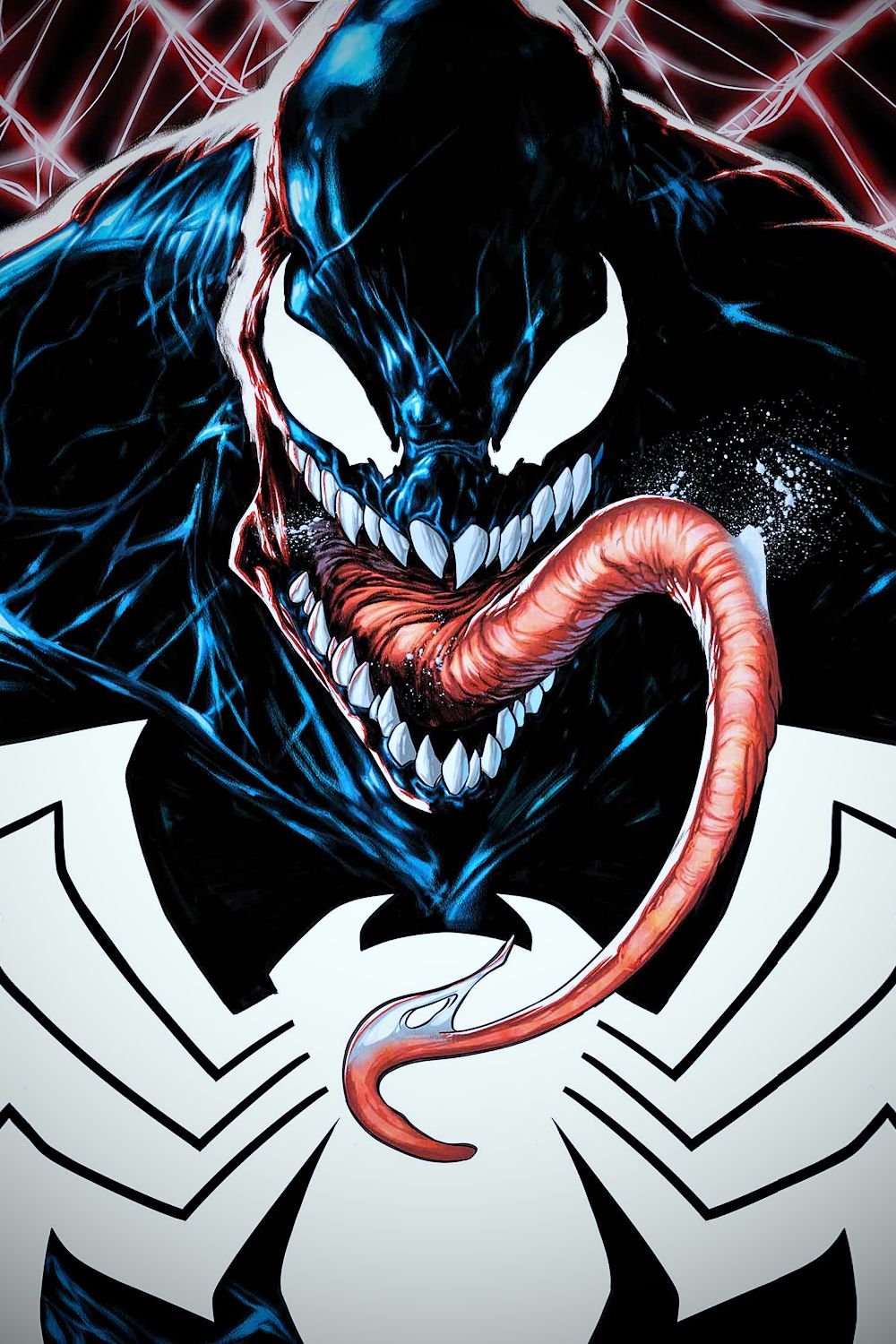 Venom in David Baldeon Comic Cover Art