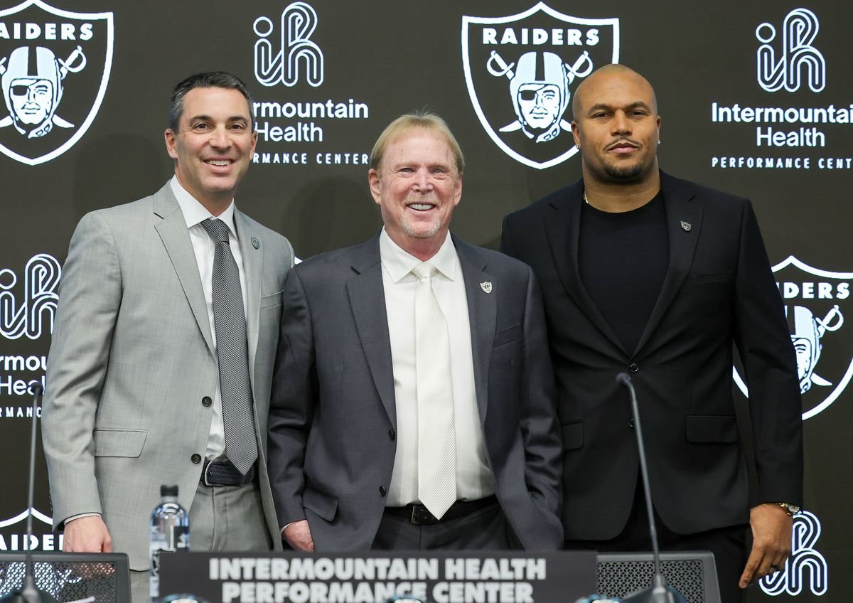 Las Vegas Raiders Introduce Antonio Pierce As Head Coach, Tom Telesco As General Manager