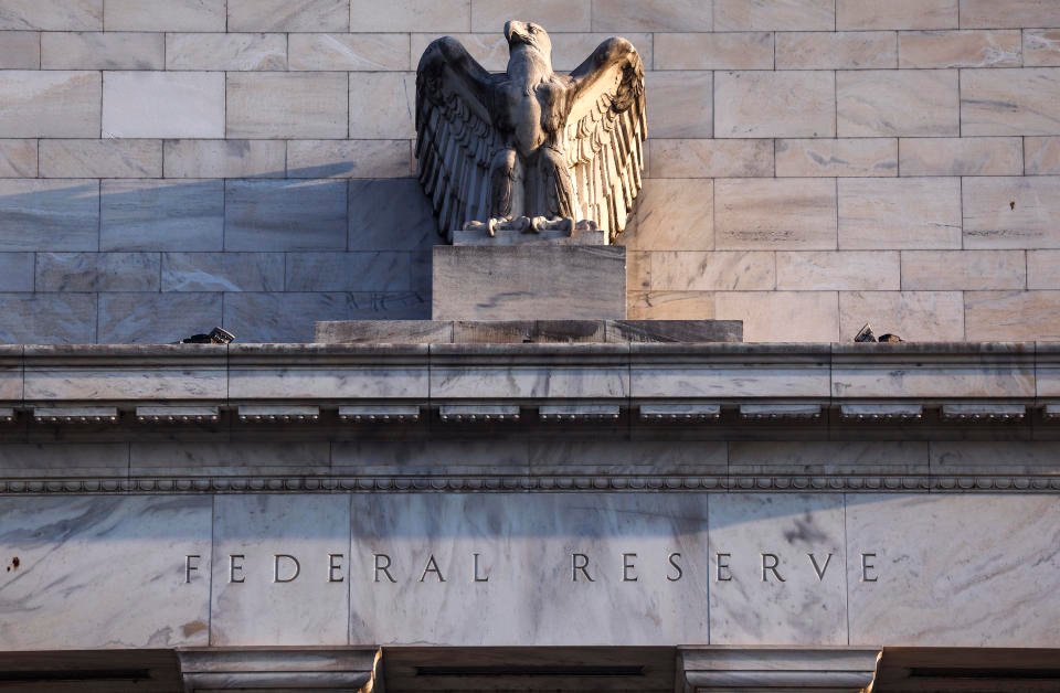 WASHINGTON, DC - SEPTEMBER 19: The Marriner S. Eccles Federal Reserve Board Building is seen on September 19, 2022 in Washington, DC. The Federal Open Market Committee (FOMC) is set to hold its two-day meeting on interest rates starting on September 20. (Photo by Kevin Dietsch/Getty Images)