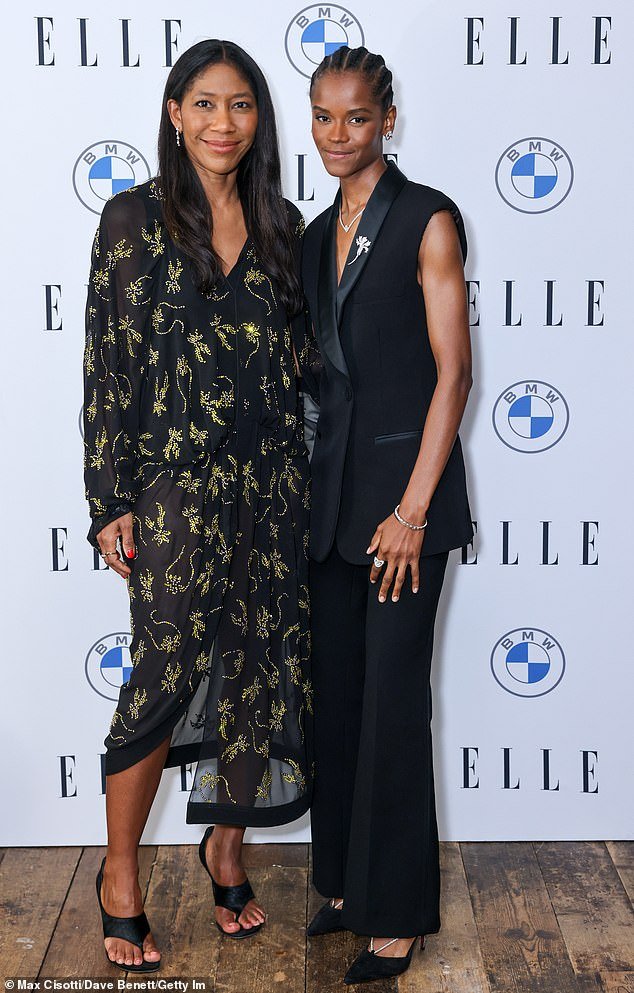 Kenya Hunt, Editor-in-Chief of ELLE UK, and Letitia posed together