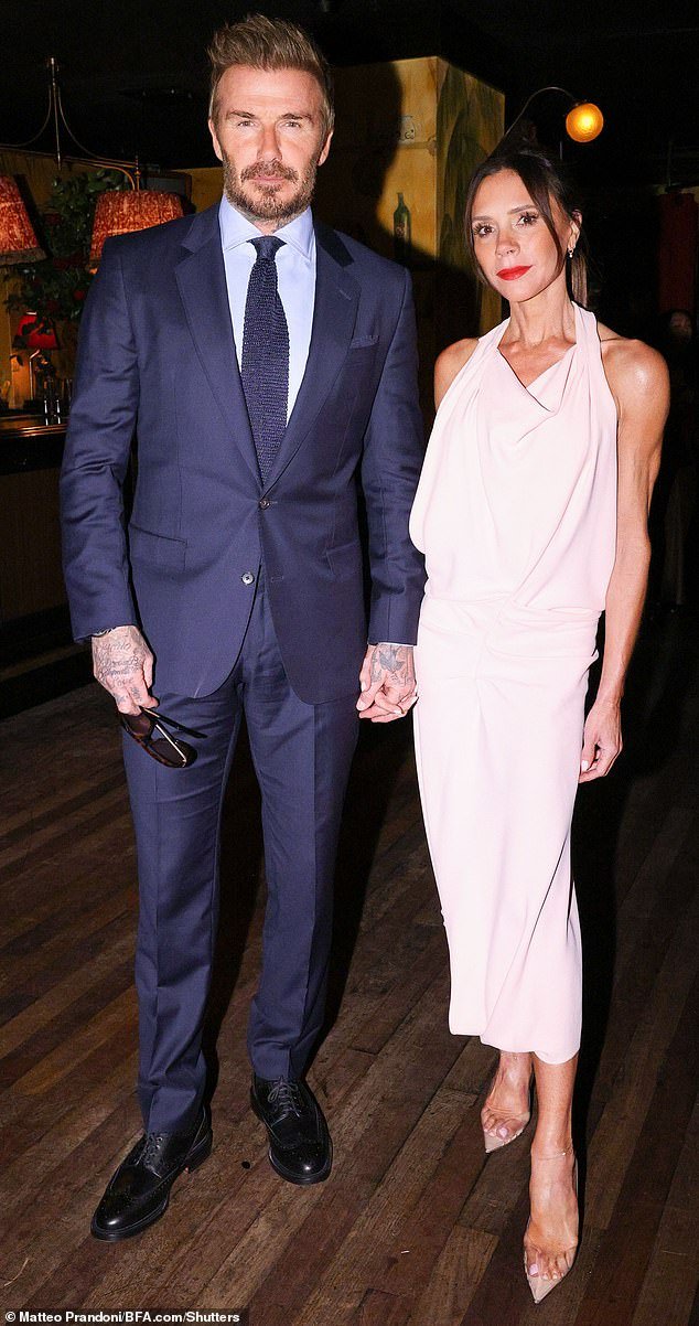 David Beckham and Victoria Beckham at the 2024 CFDA/Vogue Fashion Fund Awards Dinner and 20th Anniversary Celebration