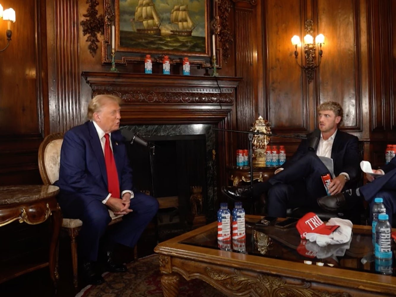 Donald Trump talks to YouTuber Logan Paul on his ‘Impaulsive’ podcast.